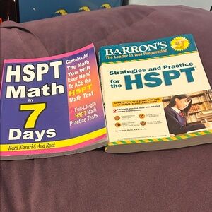 HSPT Math and Strategies Books and Vocabulary Flash Cards